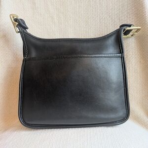 Vintage Coach Legacy Zip #9966 Black Leather Bag